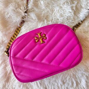 Tory Burch Kira crazy pink Quilted Crossbody Bag